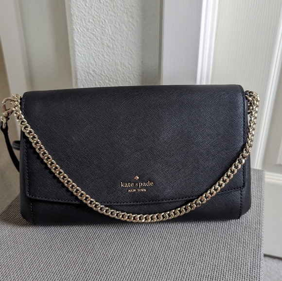 Kate Spade Laurel Way Greer Crossbody Shoulder Bag - Black - Picture 9 of 12